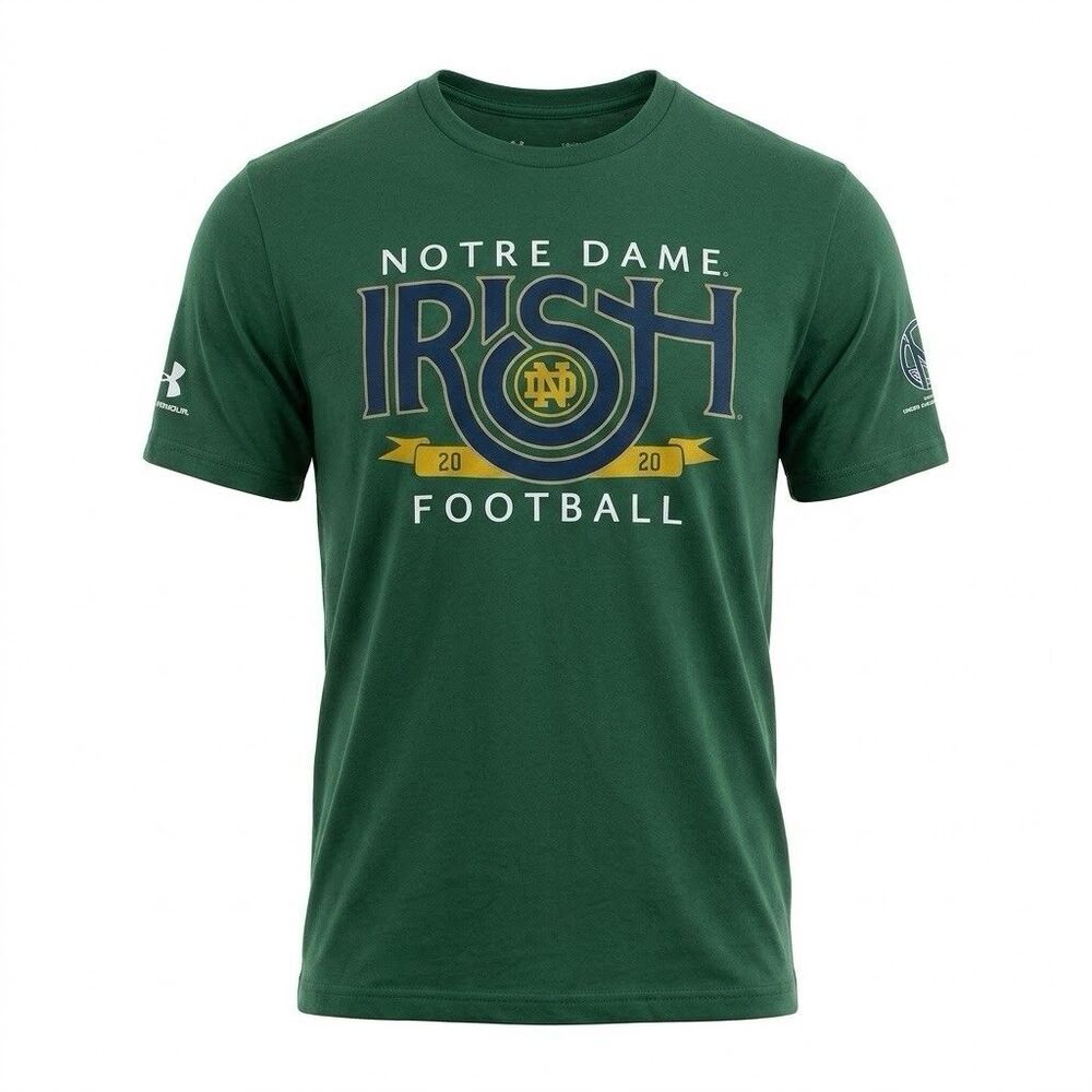 Notre Dame Fighting Irish Football 2020 The Shirt T Shirt Mens Medium Green NCAA